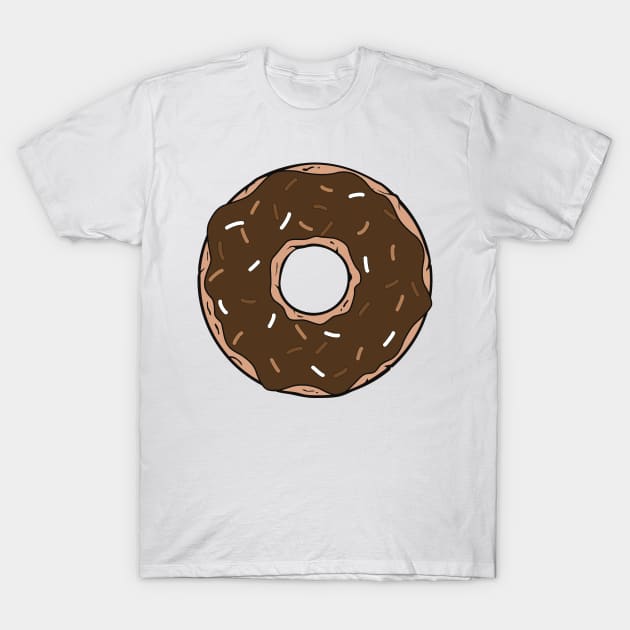 Chocolate Donut, Doughnut, Icing, Glaze, Sprinkles T-Shirt by Jelena Dunčević
